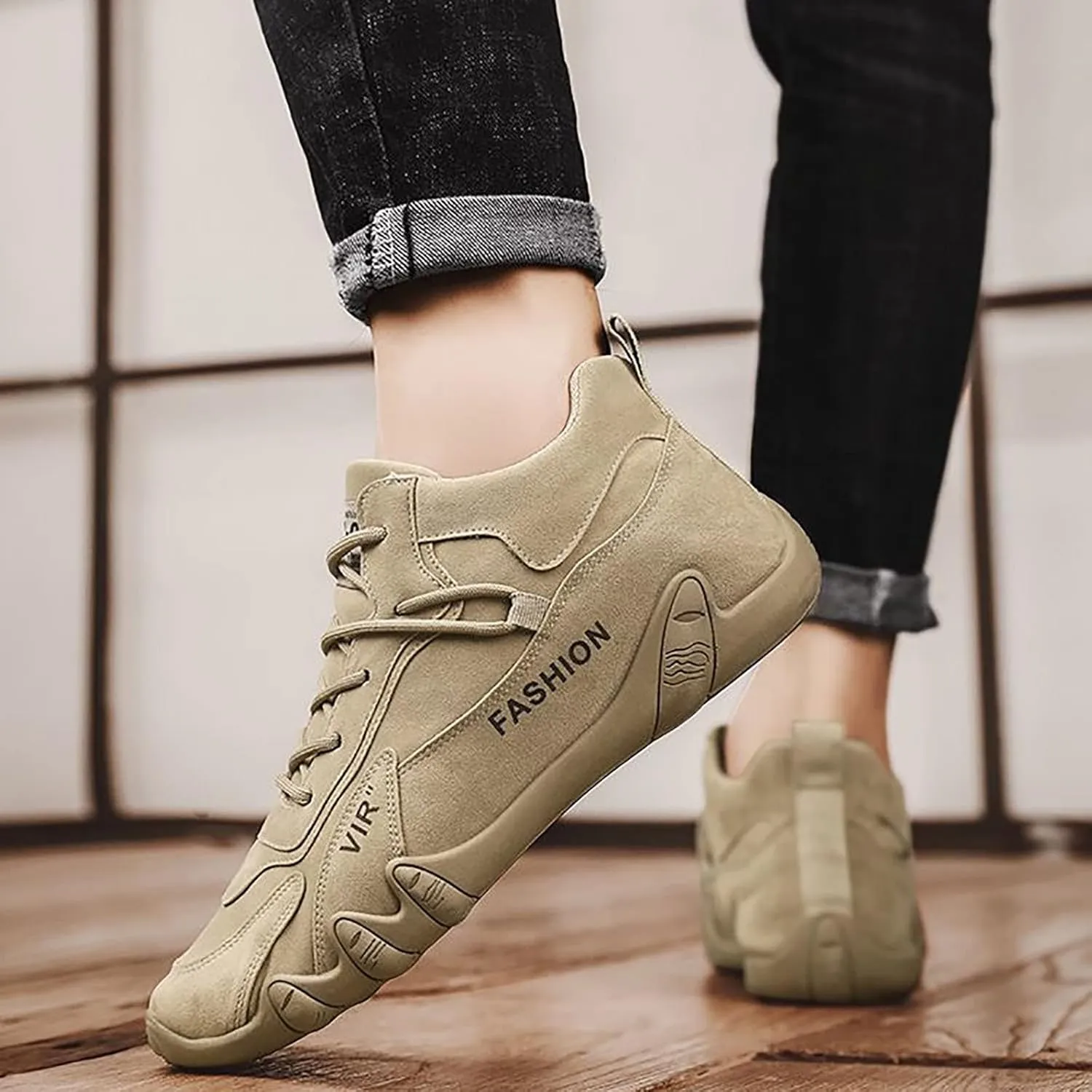 Lightweight Arch Support Sneakers for Men Comfortable Breathable Lightweight Tennis Shoe Non Slip Walking Shoes