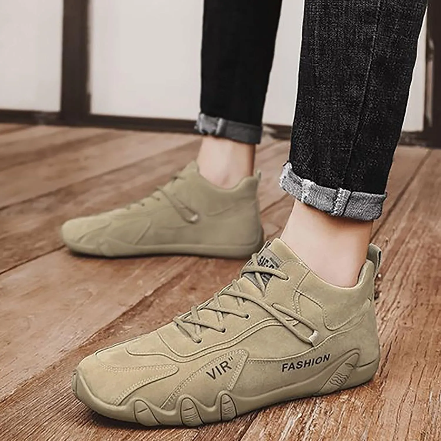 Lightweight Arch Support Sneakers for Men Comfortable Breathable Lightweight Tennis Shoe Non Slip Walking Shoes