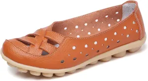 Loafer Casual Flats for Women Penny Comfort Slip On Shoes Wide Width Walking Orthopedic Loafers Comfortable Moccasins Breathable Lightweight Round Toe Nurse Loafer Driving Walking Flat Work Shoes