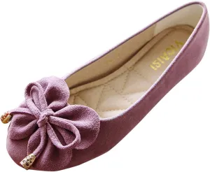 Loafers for Women Women Singles Shoes Flat Shoes Bowknot Casual Slip On Work for Ladies