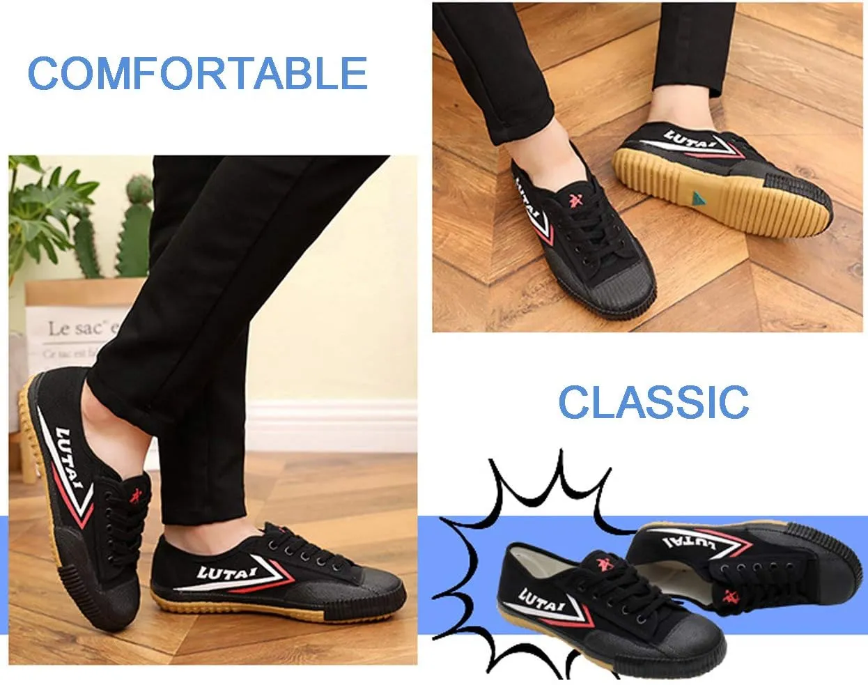 Men Women Kungfu Canvas Shoes