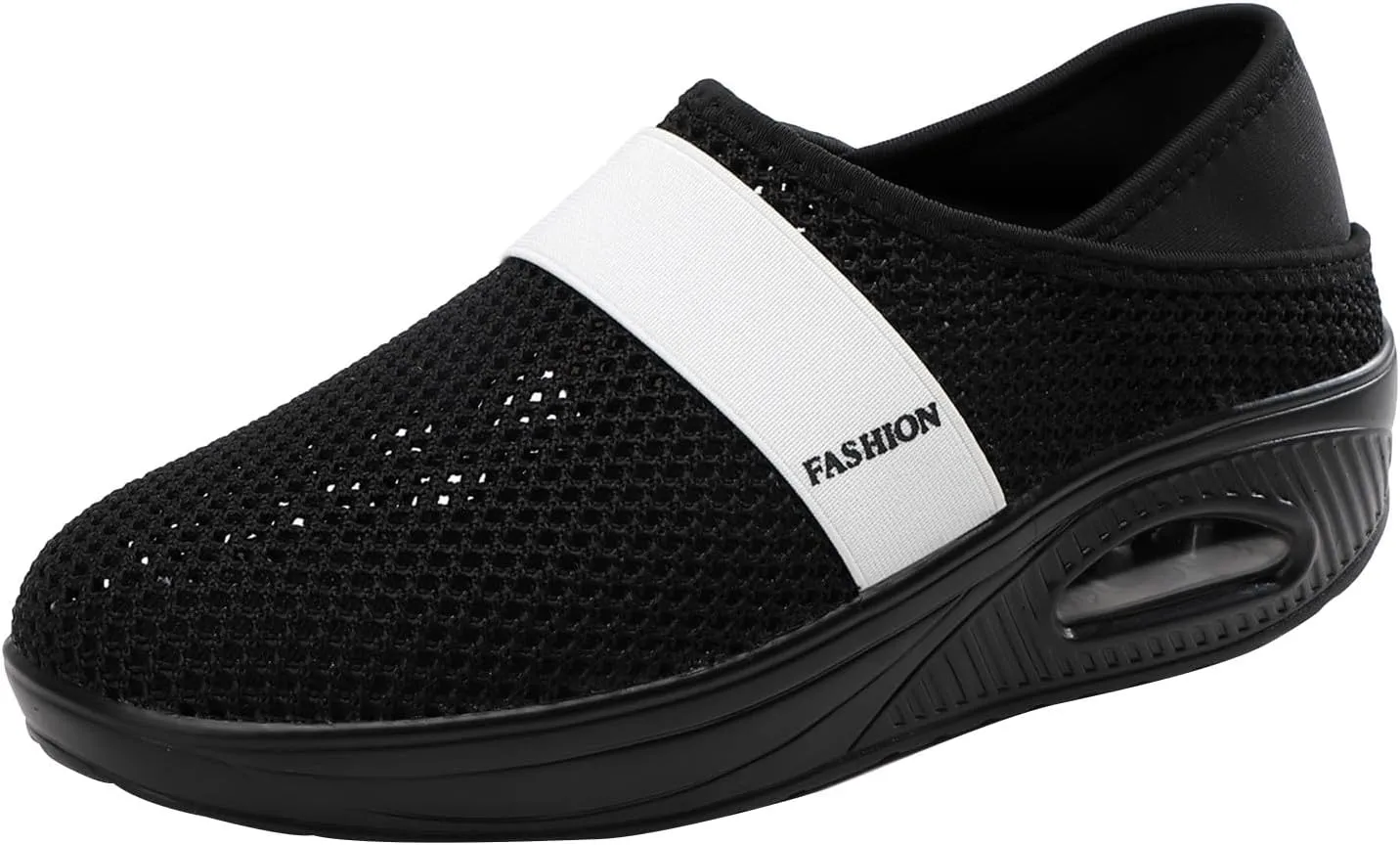 Men's Arch Support Shoes Non Slip Sneakers Casual Air Cushion Sole Walking Shoes Running Athletic Sneaker