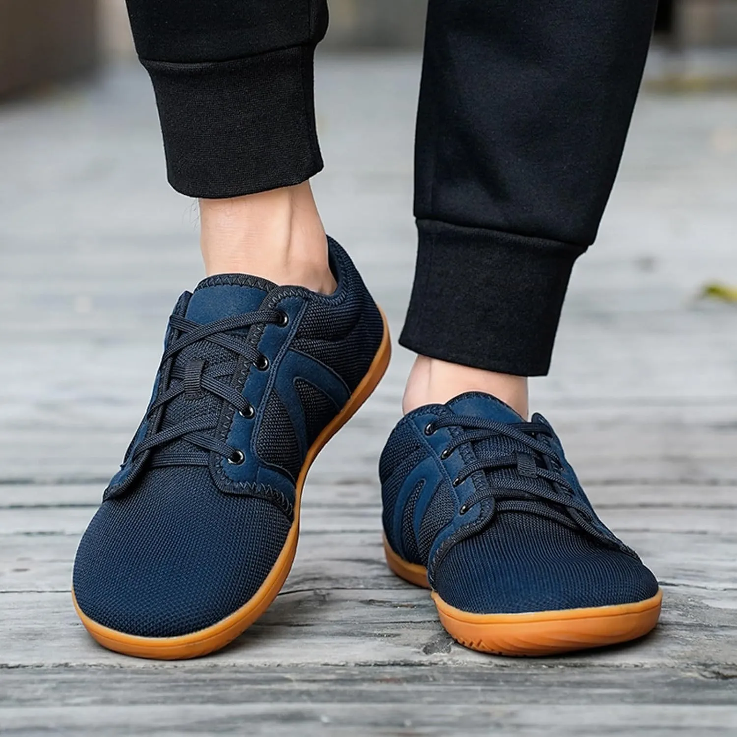Men's Classic Casual Jogging Sneakers Lace Up Lightweight Breathable Fashion Sneaker Wide Walking Shoes for Men