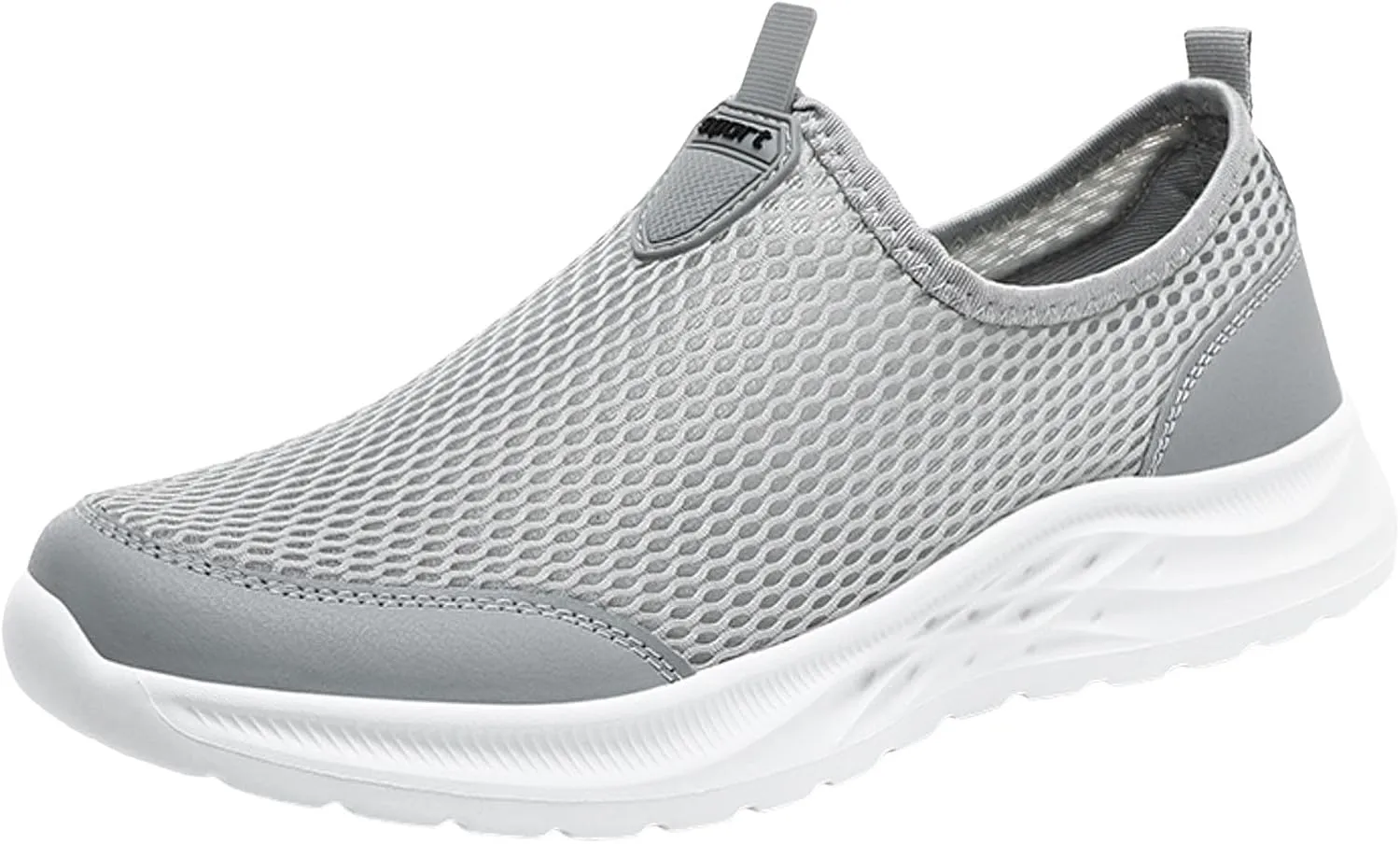 Men's Everyday Athletic Shoes Men Sports Shoes Fashionable New Pattern Mesh Hollow Breathable Comfortable Flat Bottom