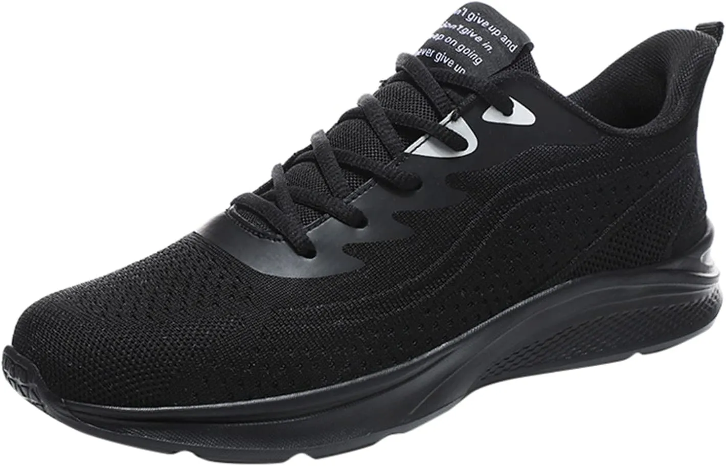 Men's Fashion Sneakers Mens Shoes Mesh Breathable Lace Up Solid Color Casual Fashion Simple Shoes Running