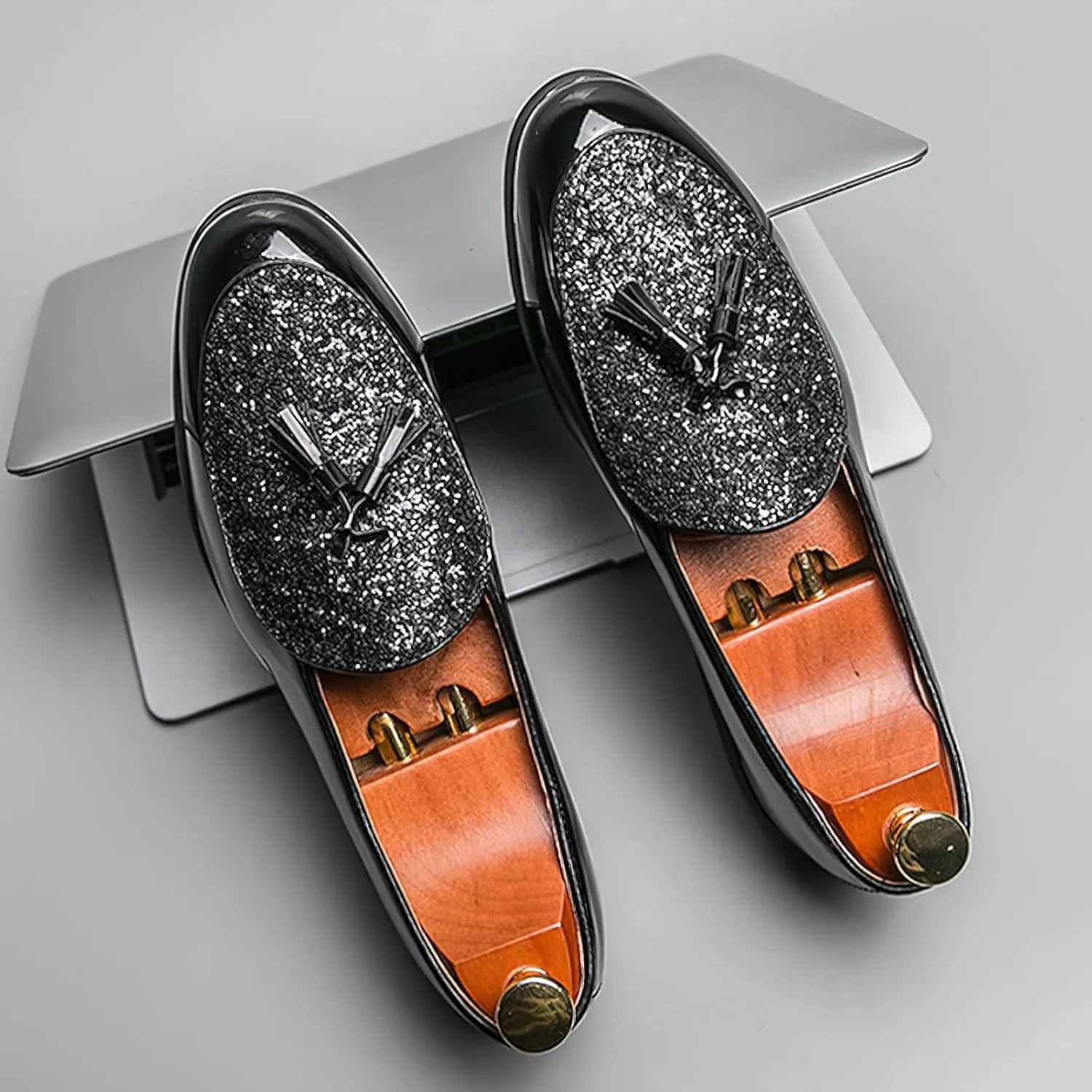 Men's Low-top Tassel Loafer Flats Classic Slip-on Formal Dress Shoes