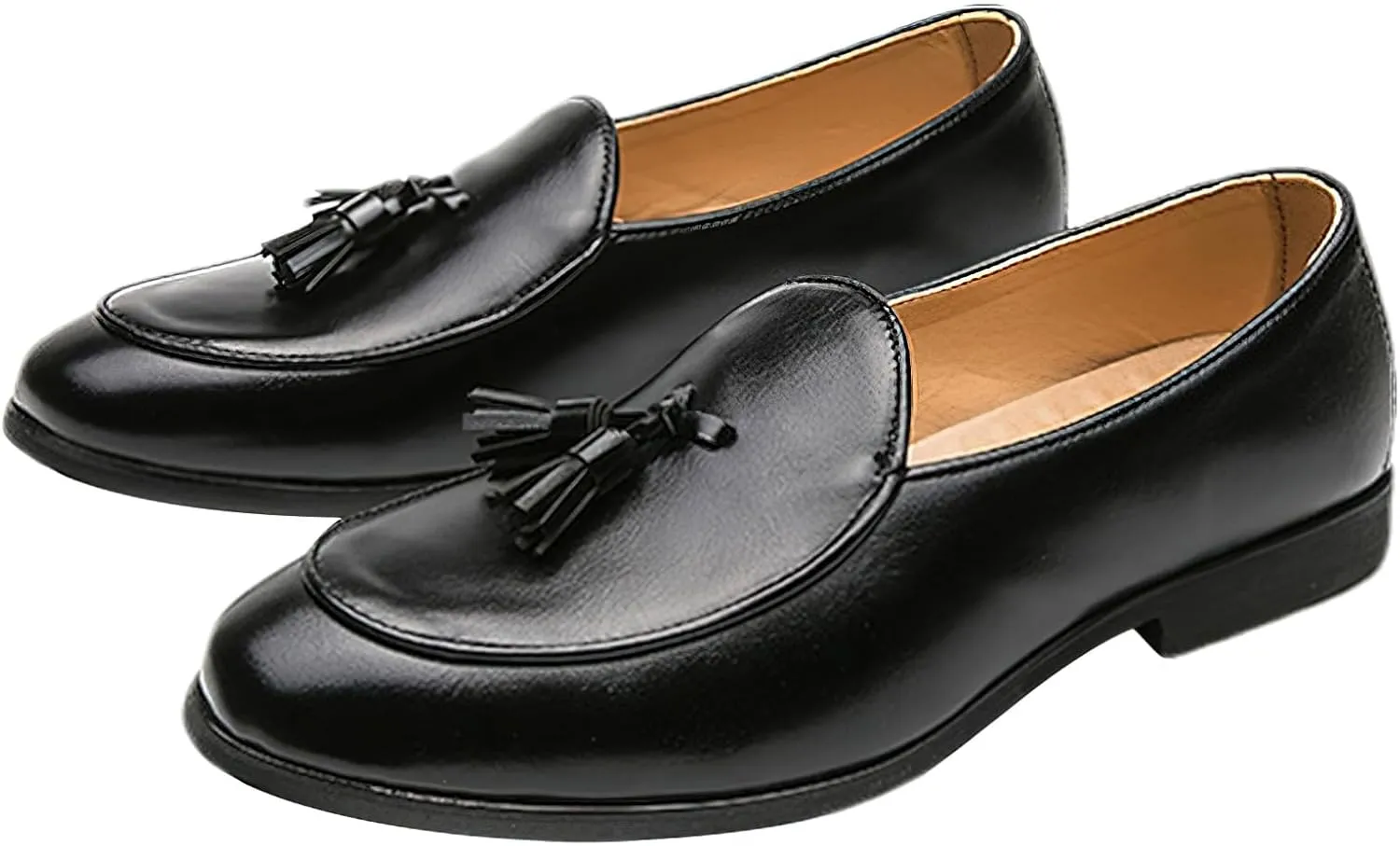 Men's Low-top Tassel Loafer Flats Classic Slip-on Formal Dress Shoes