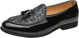 Men's Low-top Tassel Loafer Flats Classic Slip-on Formal Dress Shoes