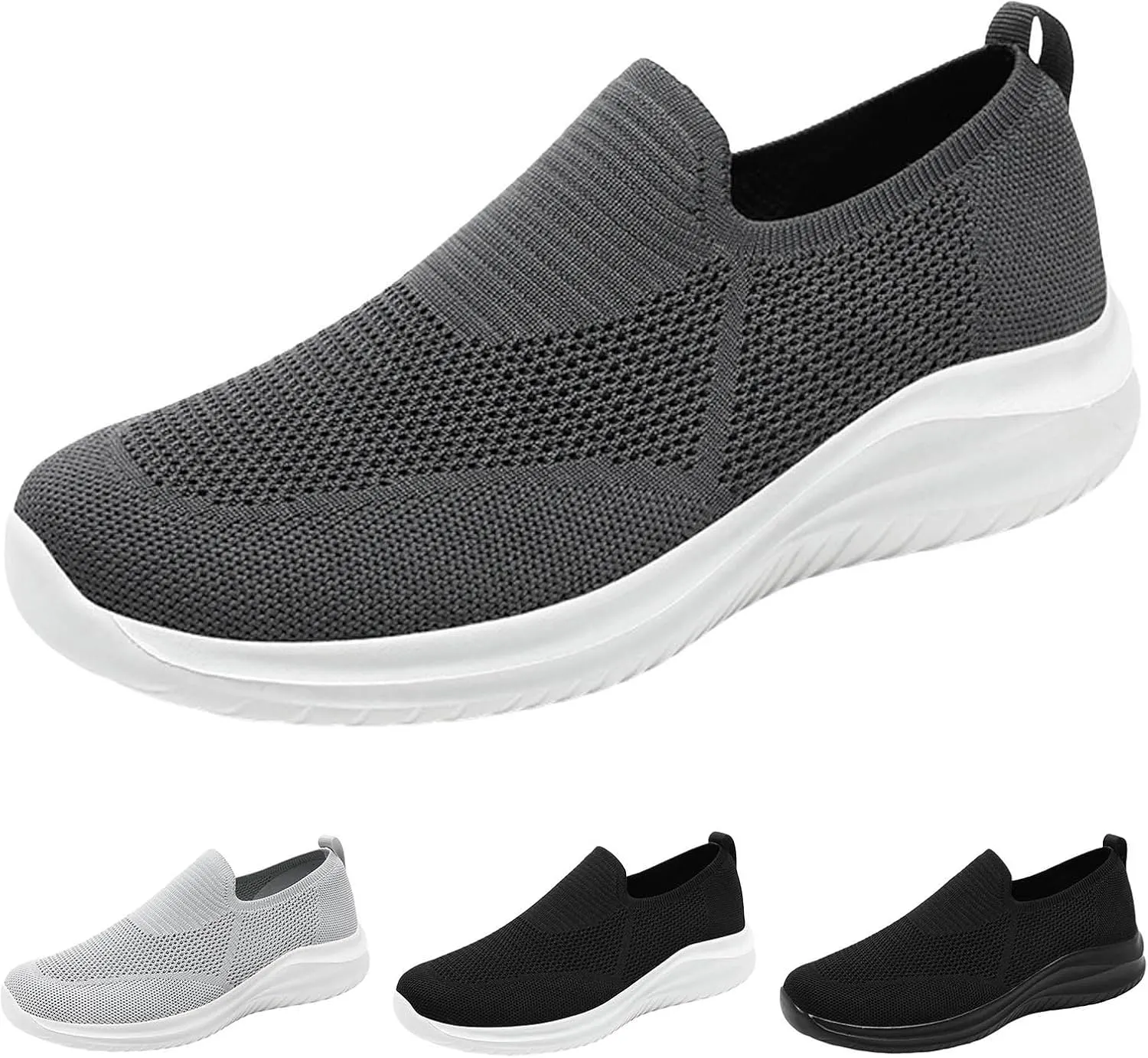 Mens Minimalist Shoes Breathable Mesh Loafers Comfortable Flat Bottomed Minimalist Shoes Slip On Sneaker
