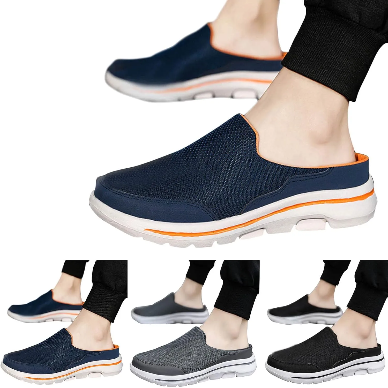 Men's Orthopedic Comfortable Slip-On Shoes Casual Sneaker Mesh Breathable Walking Shoe Convenient Slip On Shoes