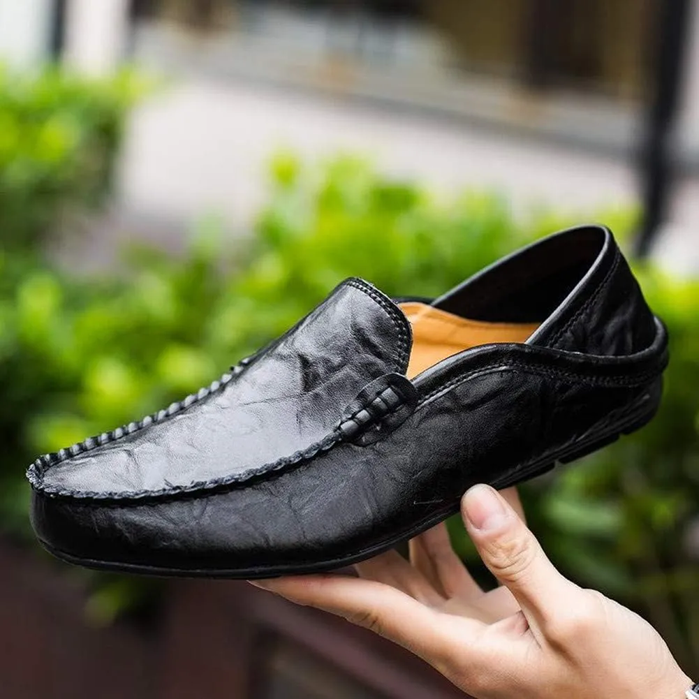 Men's Penny Loafers Moccasin Driving Shoes Slip On Flats Boat Shoes