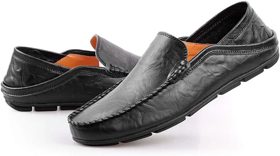 Men's Penny Loafers Moccasin Driving Shoes Slip On Flats Boat Shoes