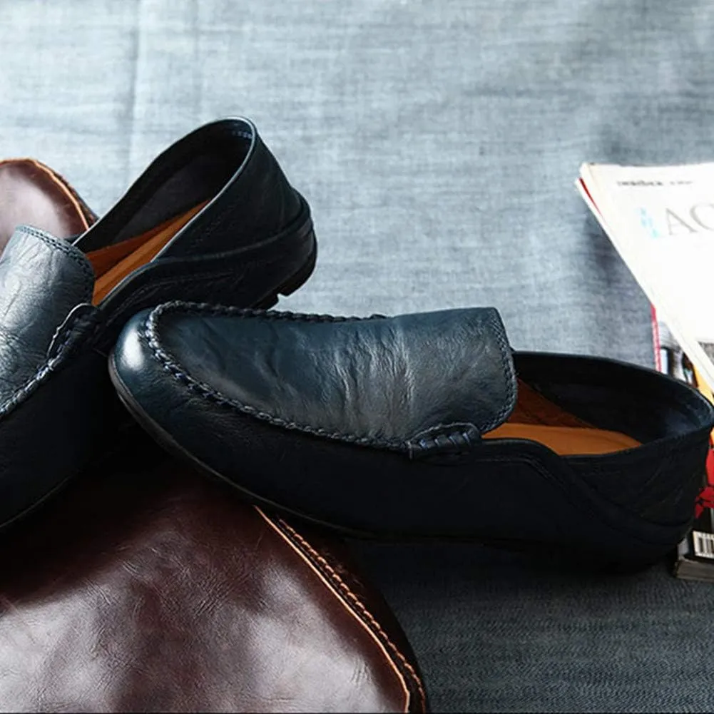 Men's Penny Loafers Moccasin Driving Shoes Slip On Flats Boat Shoes