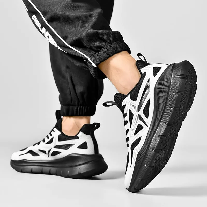 Mens Running Shoes Breathable Anti-Slip Running Shoes Lightweight Cushioned for Men