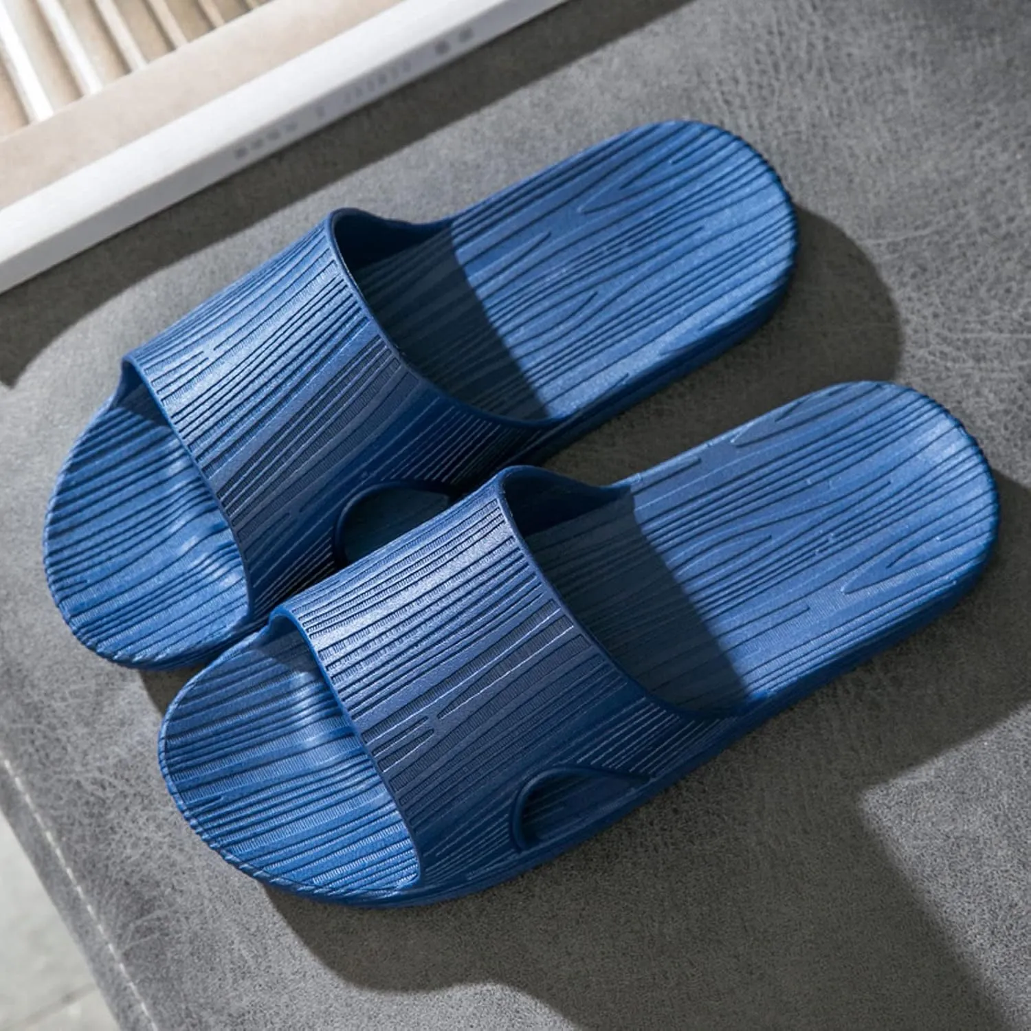 Mens Shower Shoes Slides for Women Cloud Slippers for Men Shower Shoes Women Dorms Drainage Hole Travel Slippers