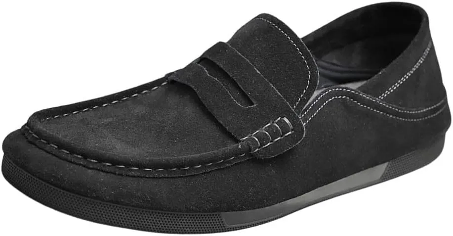 Men’s Slip-on Loafers Shoes Light-Weight, Soft Penny Loafers for Men Lightweight Driving Boat Shoes Men's Casual Classic Loafer Penny