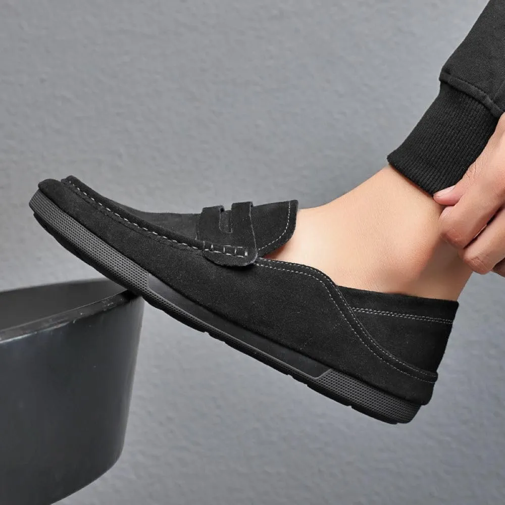 Men’s Slip-on Loafers Shoes Light-Weight, Soft Penny Loafers for Men Lightweight Driving Boat Shoes Men's Casual Classic Loafer Penny