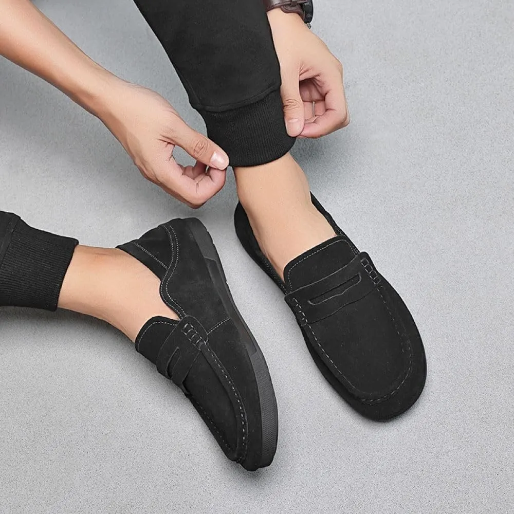 Men’s Slip-on Loafers Shoes Light-Weight, Soft Penny Loafers for Men Lightweight Driving Boat Shoes Men's Casual Classic Loafer Penny