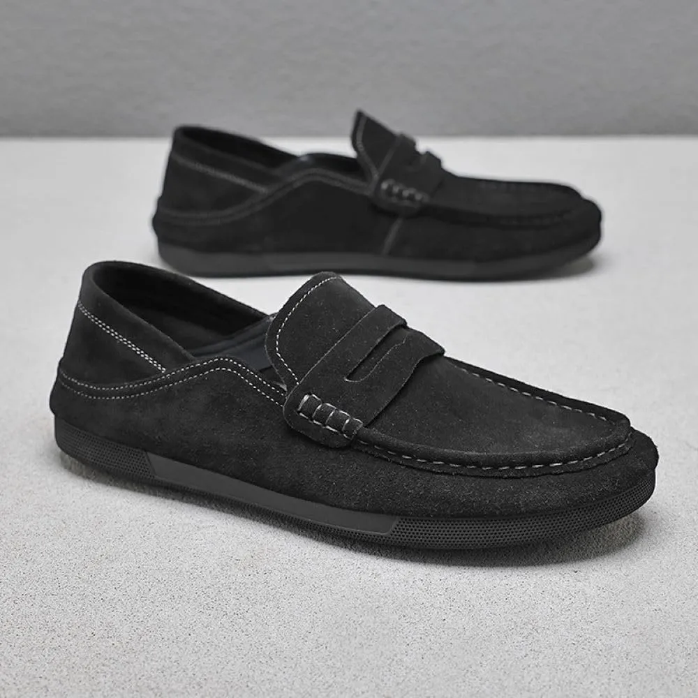 Men’s Slip-on Loafers Shoes Light-Weight, Soft Penny Loafers for Men Lightweight Driving Boat Shoes Men's Casual Classic Loafer Penny