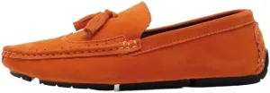 Men's Square Toe Wingtips Loafers - Suede Vegan Leather with Tassel, Comfortable Slip-On Shoes, Flexible Flat Heel for Fashion & Casual Wear