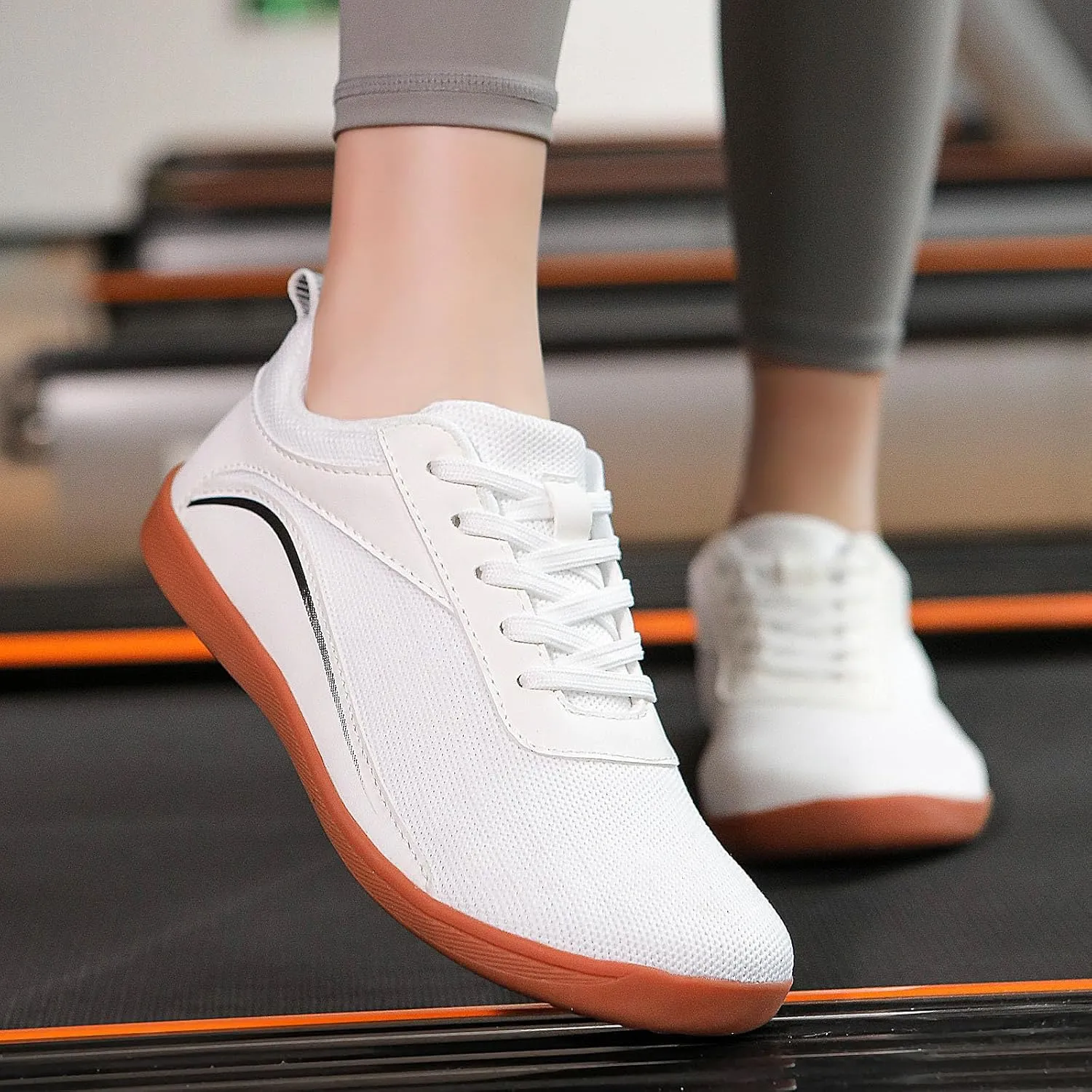 Mens Walking Shoes Wide Toe Workout Shoes Breathable Running Sneakers Lightweight Anti-Slip Training Shoes