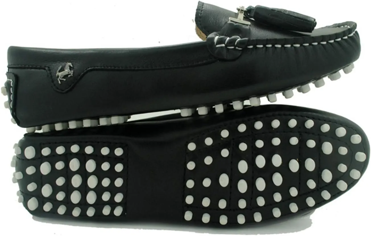 Minishion Womens Leather Loafers Tassel Driving Shoes YB960-20