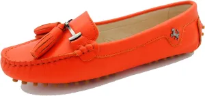 Minishion Womens Leather Loafers Tassel Driving Shoes YB960-20