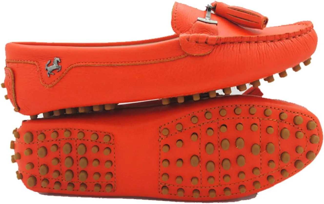 Minishion Womens Leather Loafers Tassel Driving Shoes YB960-20