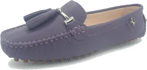Minishion Womens Leather Loafers Tassel Driving Shoes YB960-20