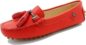 Minishion Womens Leather Loafers Tassel Driving Shoes YB960-20