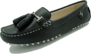 Minishion Womens Leather Loafers Tassel Driving Shoes YB960-20
