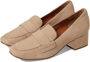 MOOMMO Women Vintage Chunky Low Heel Loafers Pumps Square Closed Toe Snakeskin Penny Loafers Slip On 2" Mid Block Heel Oxford Shoes Suede Strap Patchwork Office Work Shoe Ladies Comfortable 4-11 M US