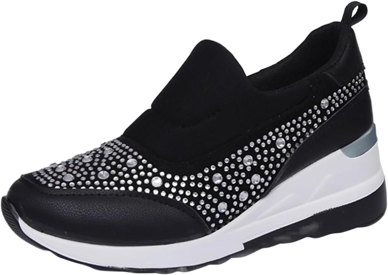 Mules for Women Flats White Sneakers Men Flats Shoes Women Dressy Comfortable Round Toe Flats Comfortable Loafers for Women 2024 Platform Sneakers for Women Black