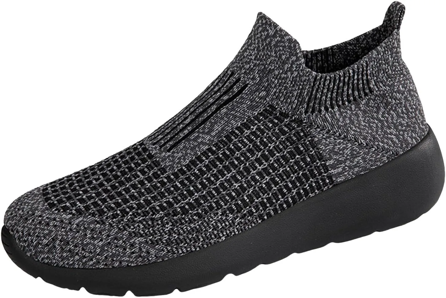 Non Slip Work Sport Shoes for Men Arch Support Plantar Fasciitis Shoes Elastic Cushion Sneakers for Men