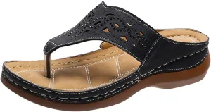 Orthopedic Sandals for Women 2025 Orthotic Cushion Flip Flops Women's Recovery Walking Sandal for Woman with Arch Support Summer Comfortable Slip On Flip Flops for Womans Wedge Shoes