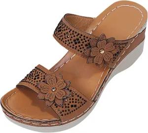 Orthopedic Sandals for Women Wide Width Arch Support Flip Flops Shower Wide Wedge Sandal Dressy Summer Arch Support Shoes Women Wedge Shoes Orthopedic Comfortable Orthopedic Shoe for Woman