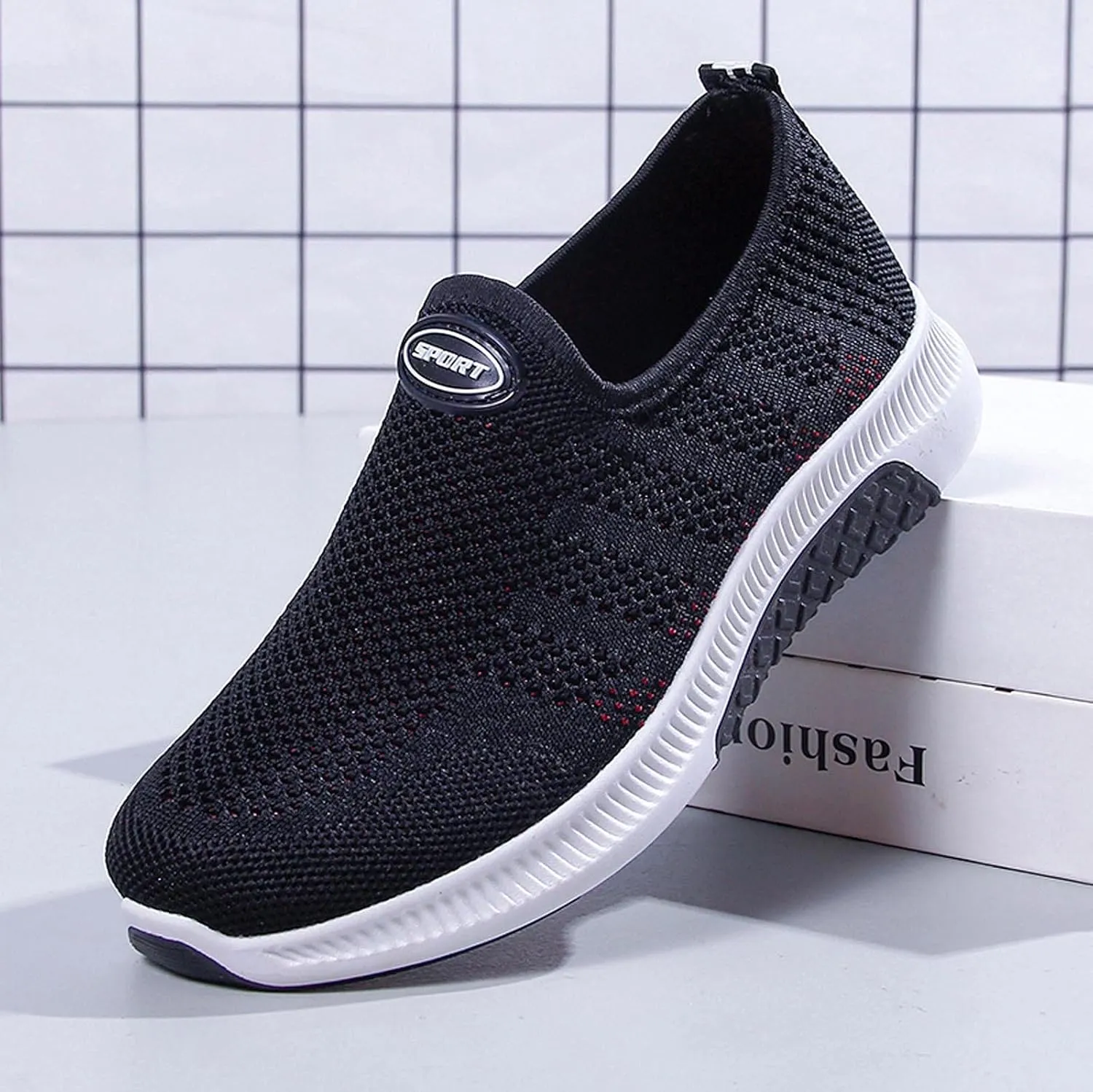 Orthopedic Shoes for Women Wide Width Slip On Zapatos De Trabajo para Mujer Antideslizante Cross Gym Shoes Women Wide Size 8w Womens High Top Sneakers Tenis OrtopéDicos Mujer