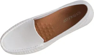 Orthopedic Slip-On Loafers for Women Soft Thick Sole Comfortable Dress Shoes Flat Leather Shoes Business Shoes