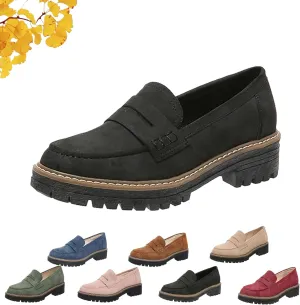 Orthoture-Orthopedic Platform Loafers, Orthoture Shoes, Comfort Orthopedic Shoes, Womens Round Toe Walking Shoe