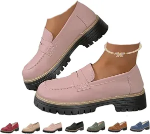 orthoture Orthopedic Platform Loafers, Slip On Comfort Casual Fashion,Platform Loafers for Women