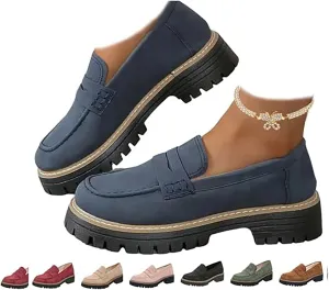 orthoture Orthopedic Platform Loafers, Slip On Comfort Casual Fashion,Platform Loafers for Women