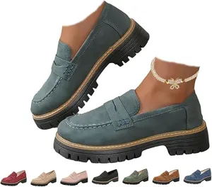 orthoture Orthopedic Platform Loafers, Slip On Comfort Casual Fashion,Platform Loafers for Women