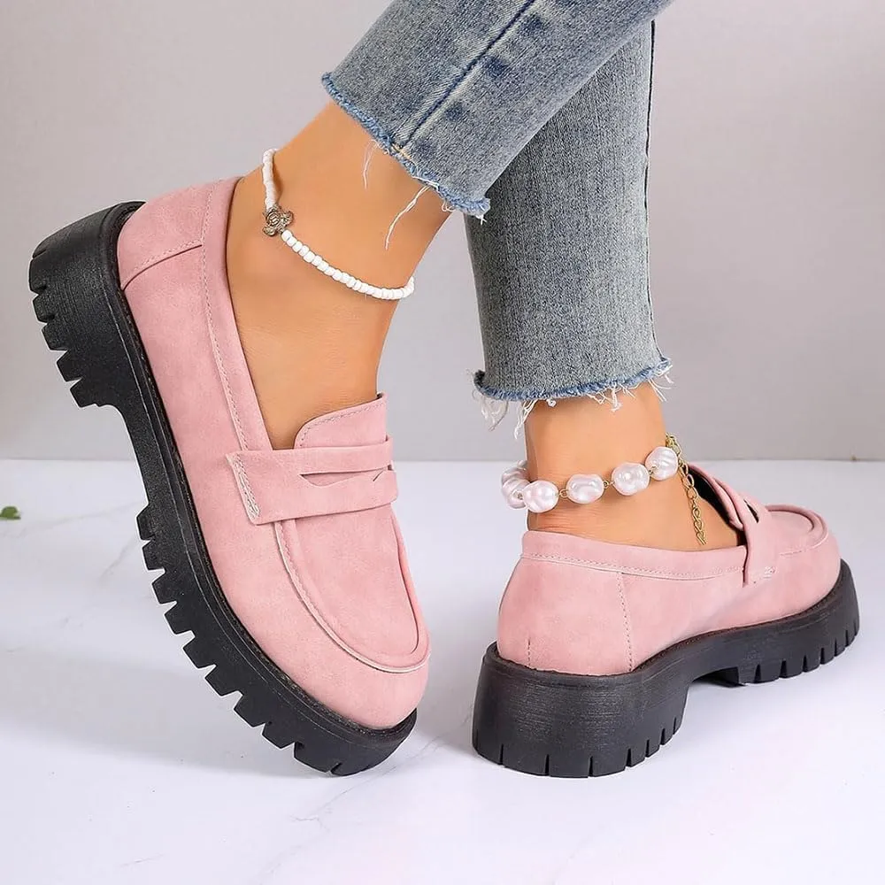 orthoture Orthopedic Platform Loafers, Slip On Comfort Casual Fashion,Platform Loafers for Women