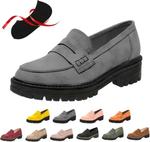 Orthoture Orthopedic Platform Loafers,Comfort Orthoture Orthopedic Shoes,Lug Sole Loafers for Women,Slip On Comfort Casual Fashion
