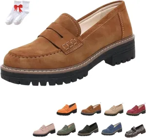Orthoturee-Orthopedic Platform Loafers, Increase Orthopedic Loafers for Women, Womens Comfort Round Toe Walking Shoes