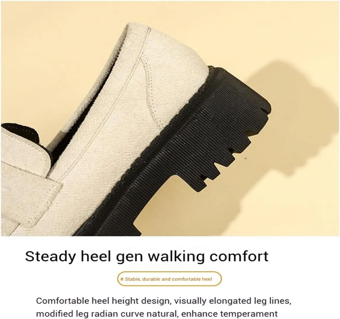 Orthoturee-Orthopedic Platform Loafers, Increase Orthopedic Loafers for Women, Womens Comfort Round Toe Walking Shoes
