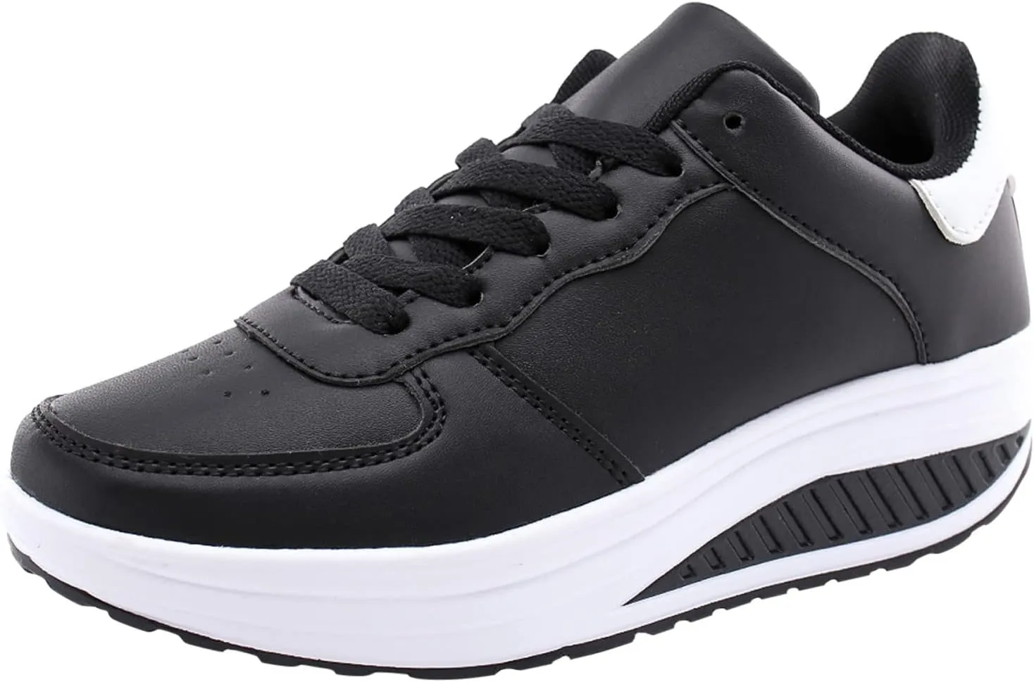Platform Sneakers for Women 6 Wide Comfy Sandals Shoes Women Dressy Cute Wide Toe Box Canvas Shoes Women Running Shoes for Women Black Zapatos Negros De Tacon Con Plataforma para Mujer