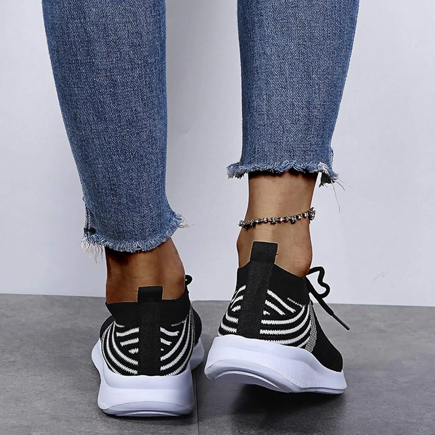 Platform Sneakers for Women 6 Wide Non Slip Work Shoes Women Wide Feet Gym Shoes Women Black 11 Platform Wedge Sneakers for Women 2023 Slip On Tennis Shoes Women Size 11