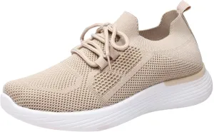 Platform Sneakers for Women Fashion Tan Zapatos Antideslizantes para Mujer De Trabajo Womens White Athletic Shoes Size 9.5 Black Running Sneakers for Women Extra Wide Toe Box Athletic Shoes Women