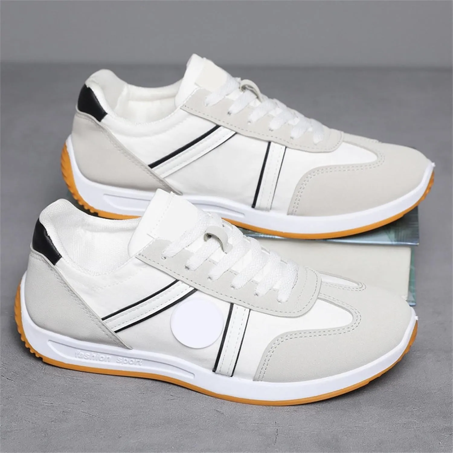 Platform Sneakers for Women Wide with Running Shoes for Men Men's Casual Slip-on Loafers Slip on Non Slip Low Top Casual Loafers for Women Womens White Sneakers